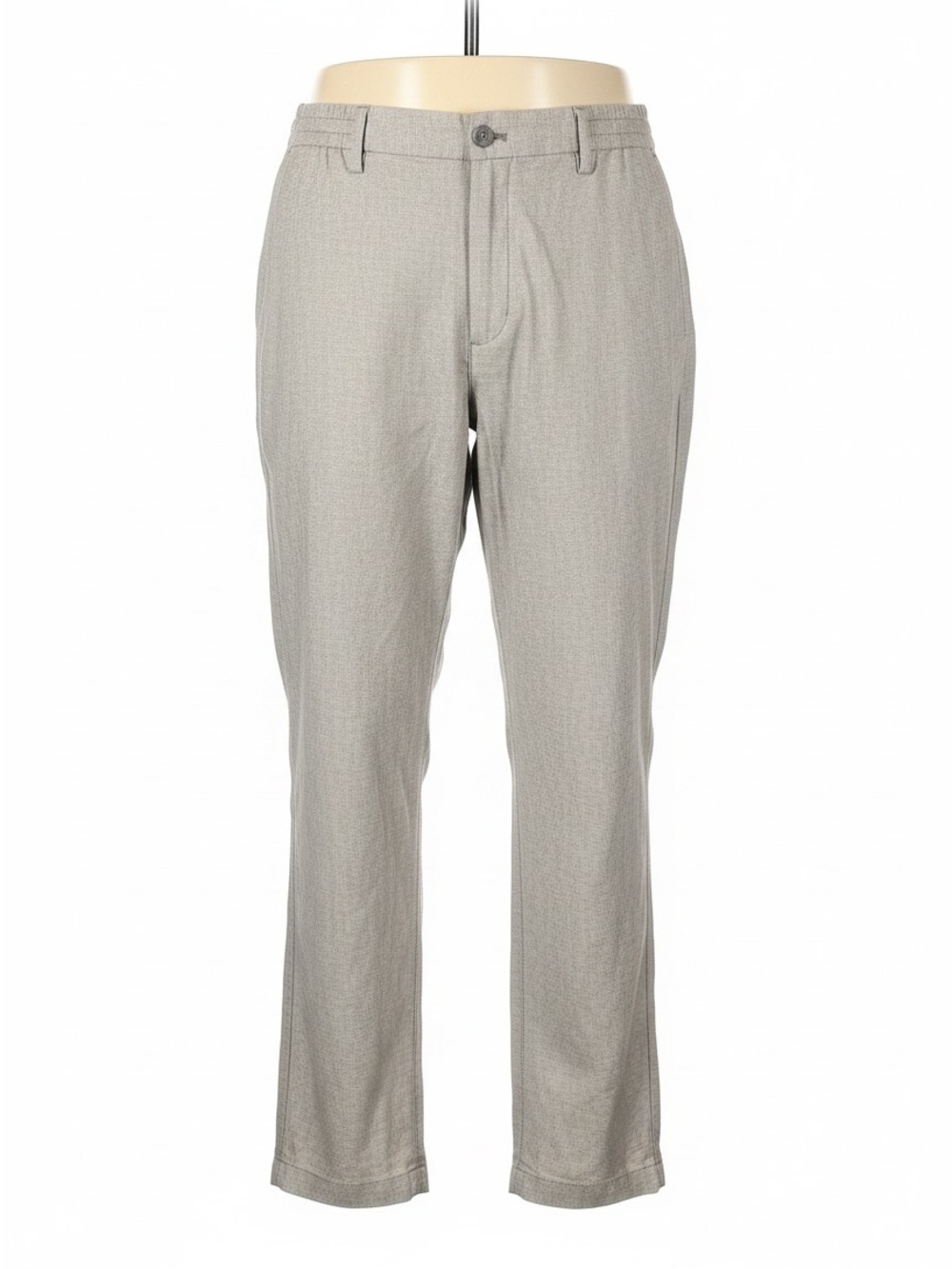 Banana Republic Light Brown Athletic Fit Linen Blend Men's Dress Pants